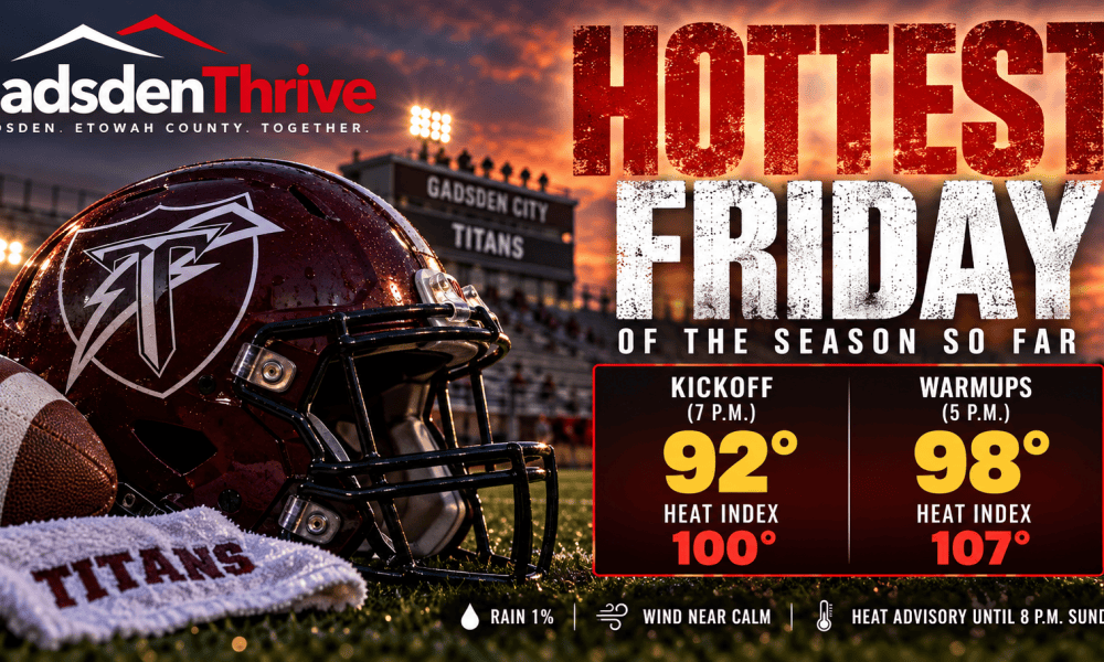 Kickoff tonight is 92 degrees with a heat index of 100. Warmups are worse.
