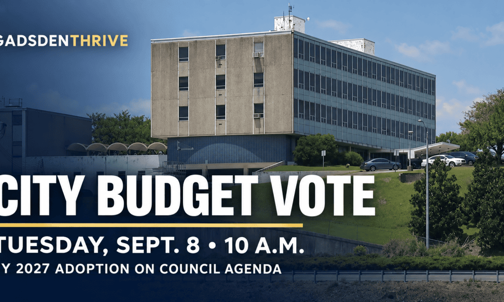 Gadsden’s council votes on next year’s budget Tuesday, and hears two public hearings