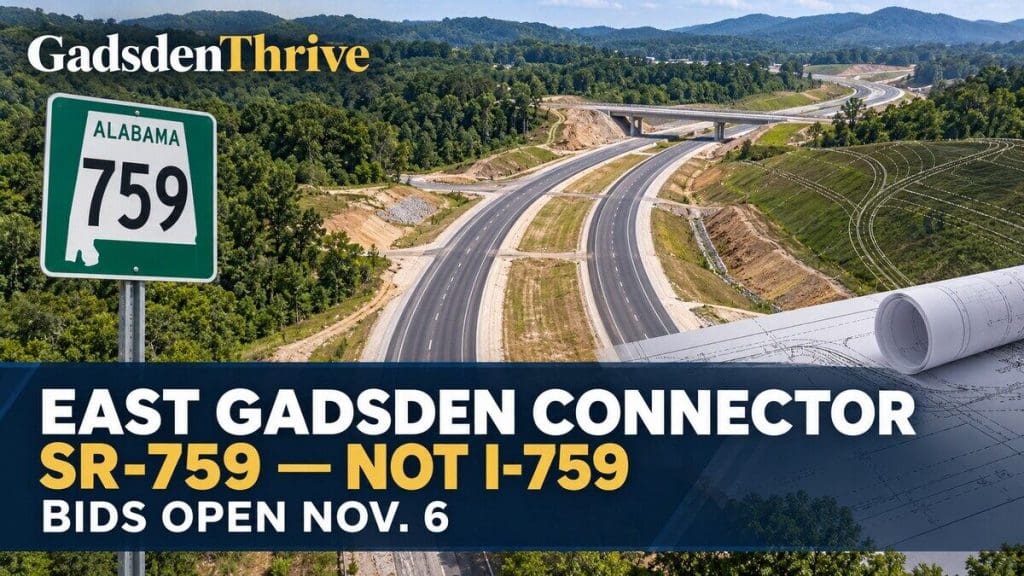 East Gadsden Connector goes to bid Nov. 6, and ALDOT says it is not an I-759 extension